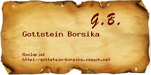 Gottstein Borsika névjegykártya